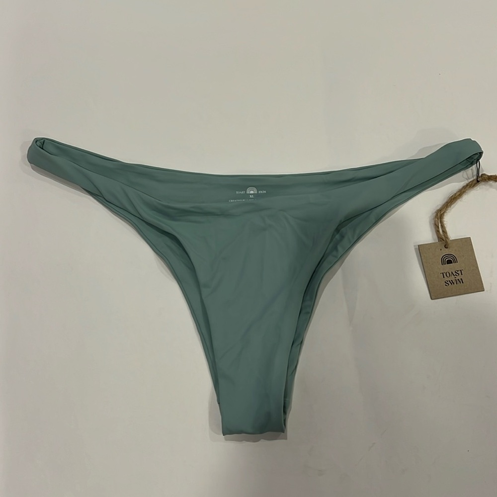 Toast Swim Sage Green Bikini Bottom - High Cut